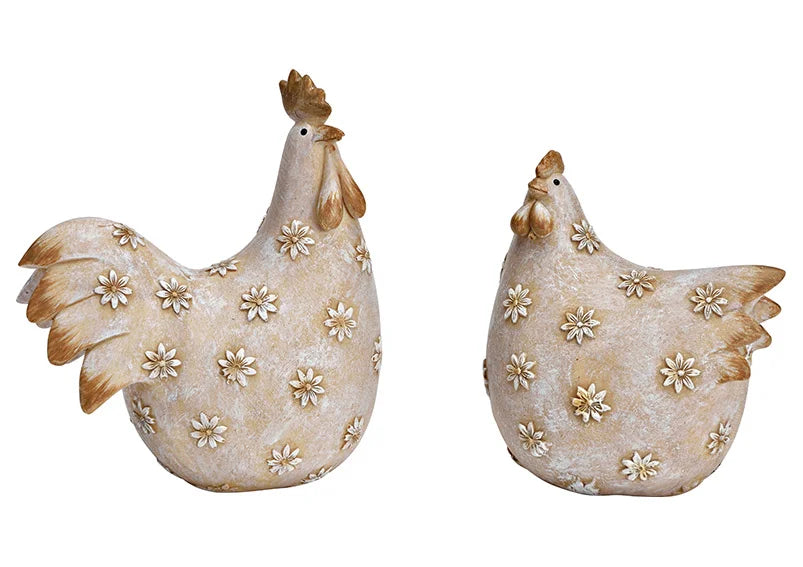 Kip poly natuur 10x12x6cm