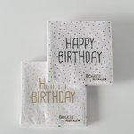 Boltze - Servetten HAPPY BIRTHDAY goud