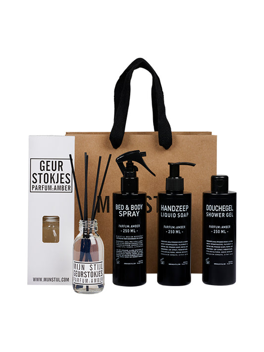 MIJN STIJL-Kadoset parfum Amber incl. luxe tas