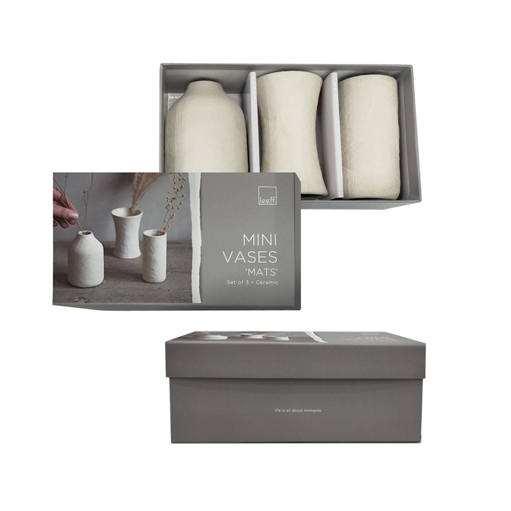 Leeff- Mini Vases Mats set van 3