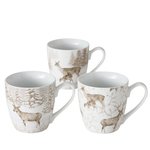 Jumbo Mok Hert met dennenboom en sneeuw