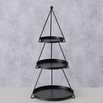 Boltze - Etagère Jogan Kerstboom Zwart