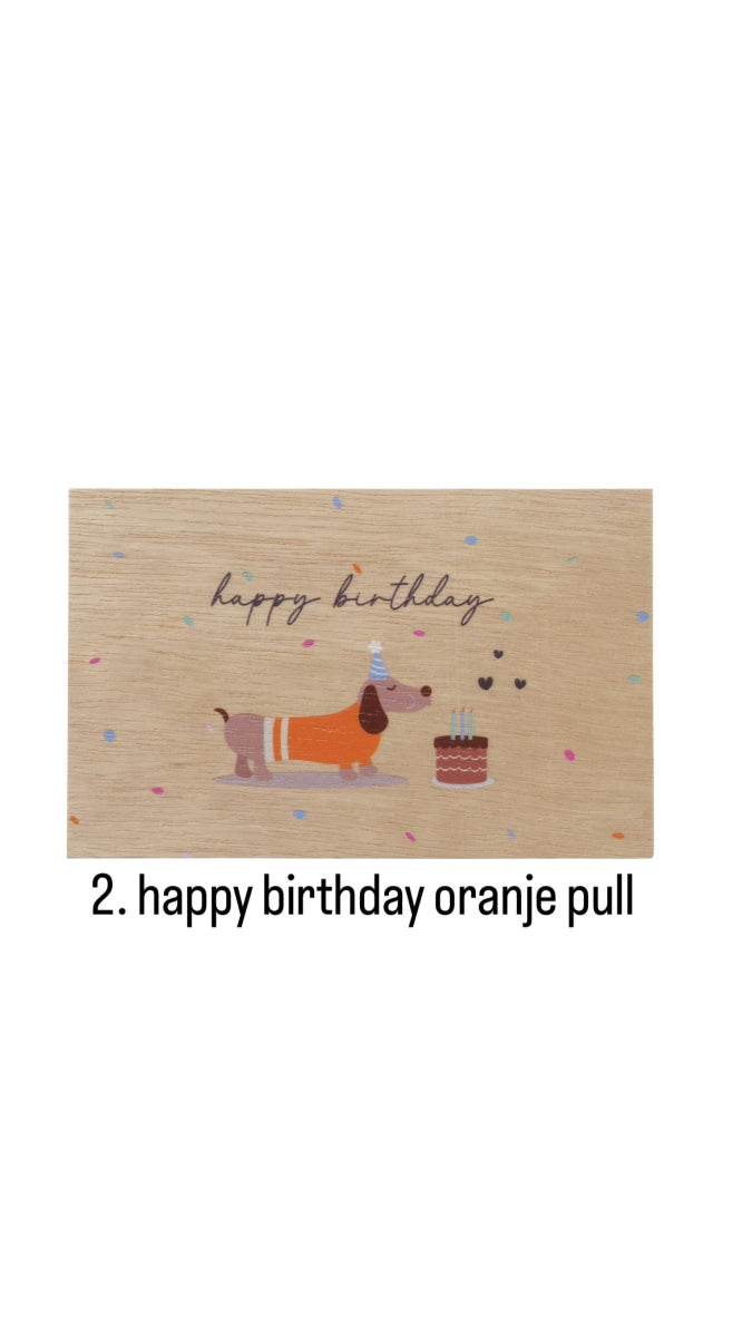 Postkaart hout Trilly