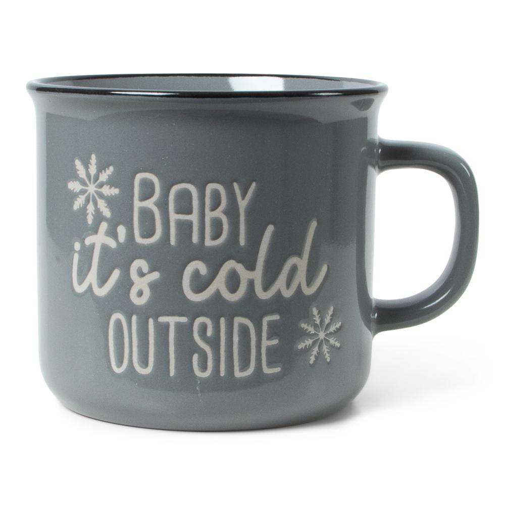 Senza Retro Mok Grijs- Baby It's Cold Outside