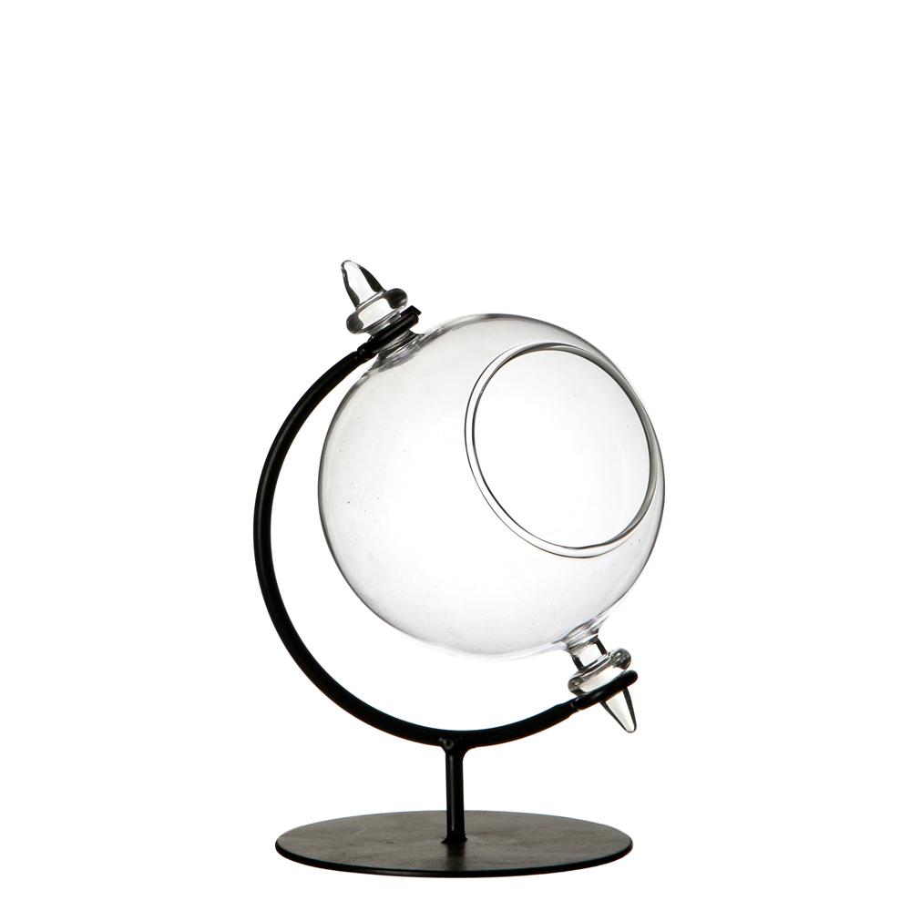 Ideas 4 Seasons-Wereldbol Glas Ø8 14 cm voor Theelichtje