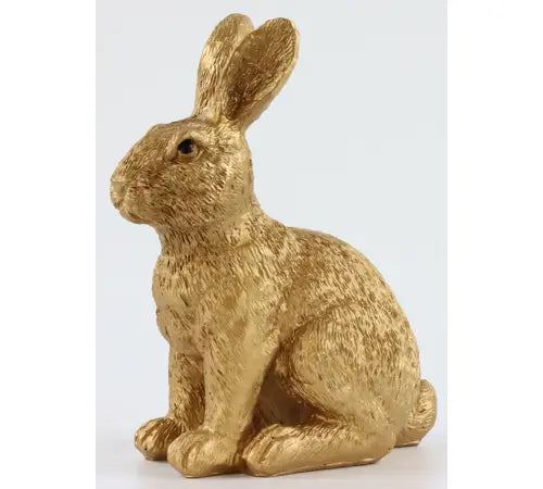 Konijn Bunny Goud Polystone 11x8x16cm