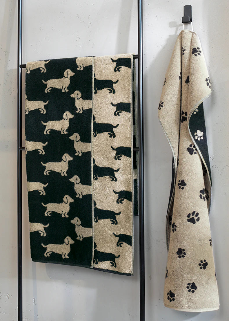 DoucheHanddoek 80/150 We love Dogs pootjes
