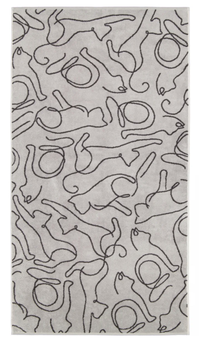 Handdoek 50/100 Cats print