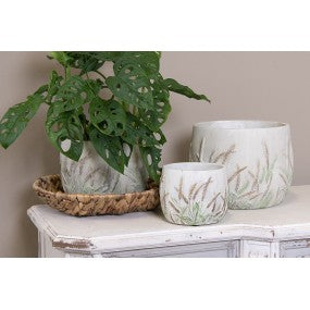Opbergmanden Bruin Rotan Rond Mand set (3)