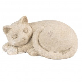 BEELD KAT 25X15X12 CM STEEN