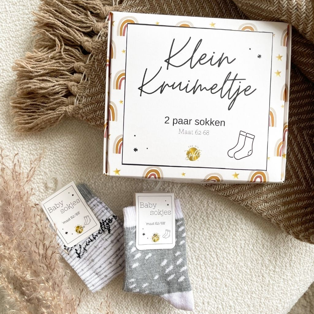 Baby Sokjes giftbox/ 2 paar sokjes