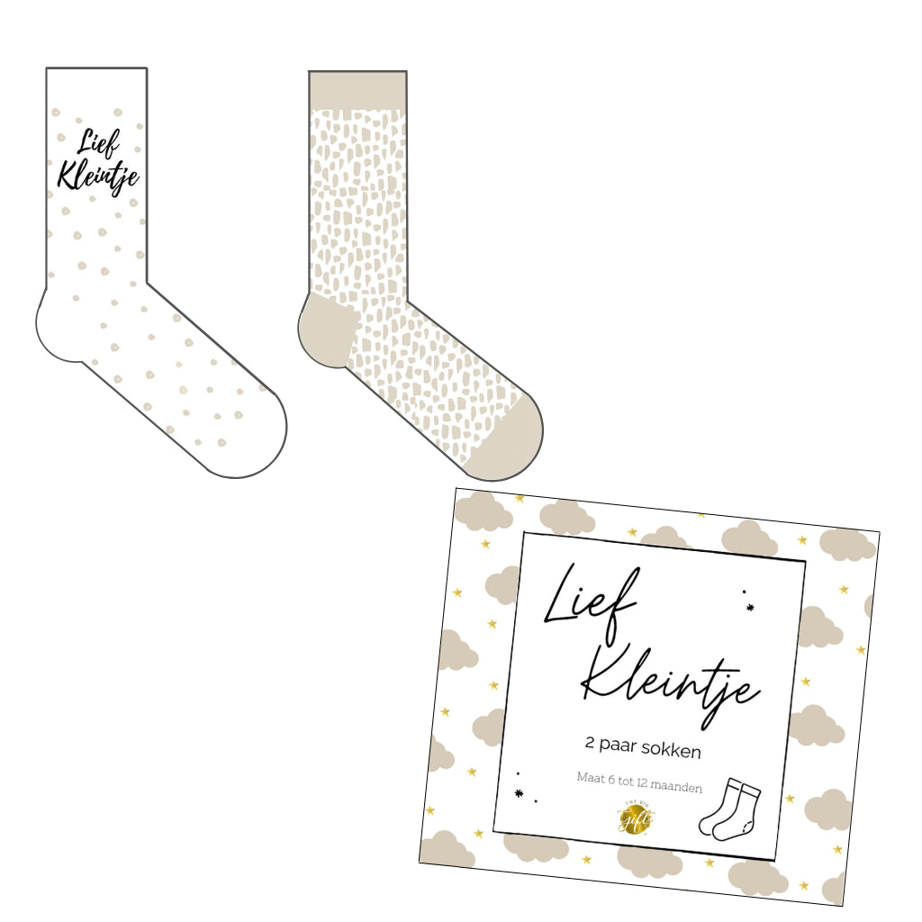 Baby Sokjes giftbox/ 2 paar sokjes