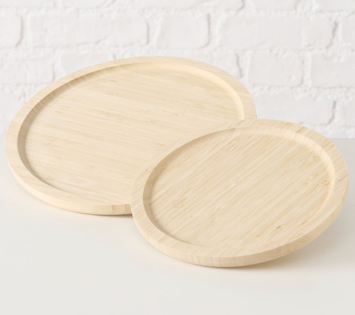 Serveerschaal Binla Ø 20x1,8 cm bamboe hout rond