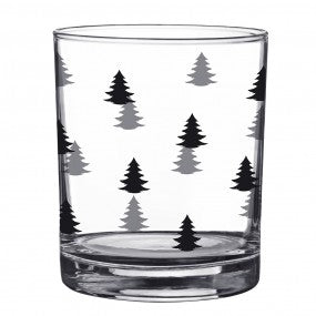 Waterglas 230 ml Zwarte Kerstboom