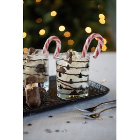 Waterglas 230 ml Zwarte Kerstboom