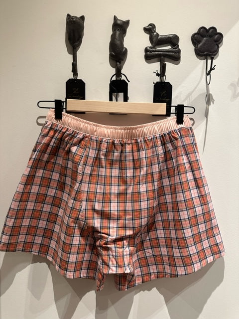 Arthur-Calecon Slip Heren Carreaux Rosé