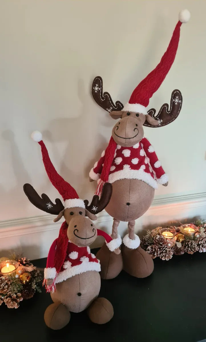 Eland 53 cm rood met witte bol