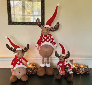 Eland 53 cm rood met witte bol