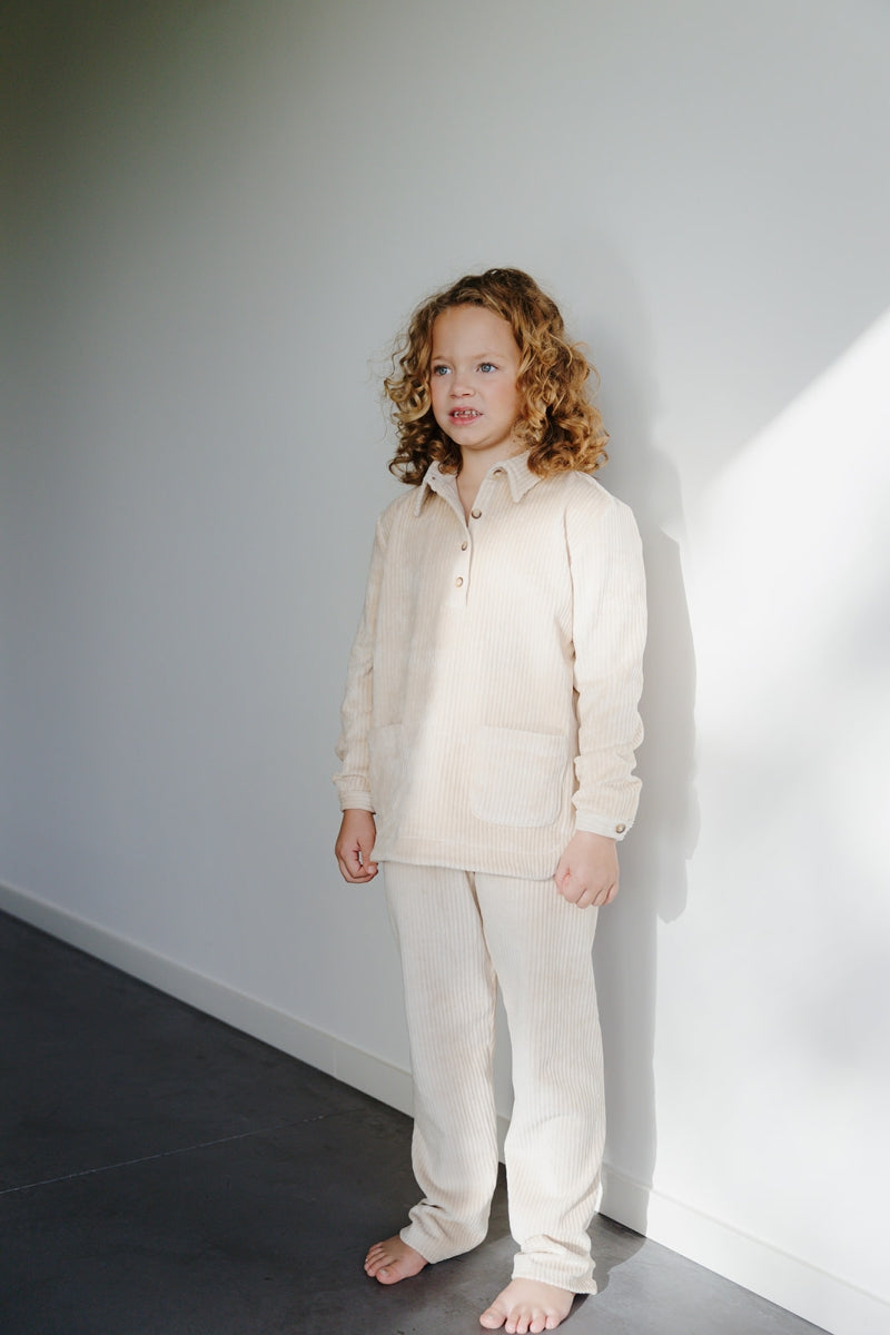 Alice et Maman- Kids Homewear Gloria Velours Ecru