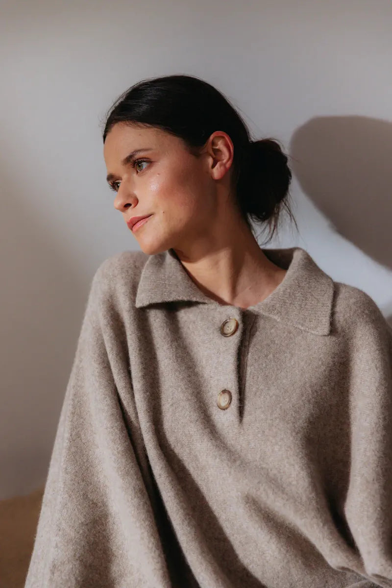 Alice et Maman- Ina Gebreide Joggingbroek Tricot Sand