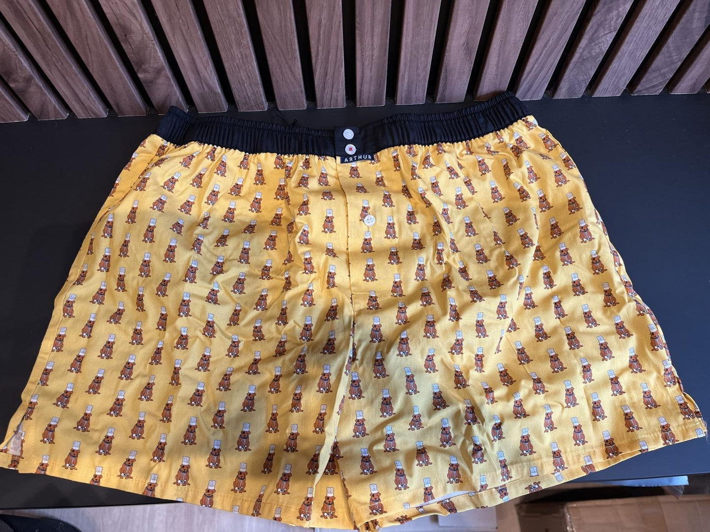 Arthur- Calecon Slip Heren Chef Hond Geel