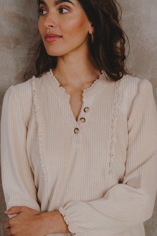 Alice et Maman- Homewear Gaelle ecru velours