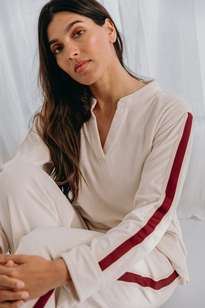 Alice et Maman- Homewear Kate velours latte