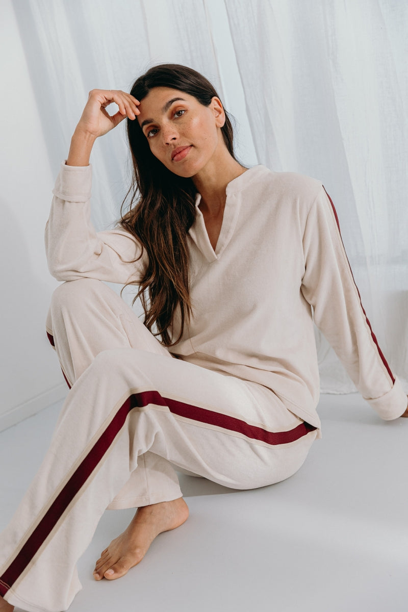 Alice et Maman- Homewear Kate velours latte