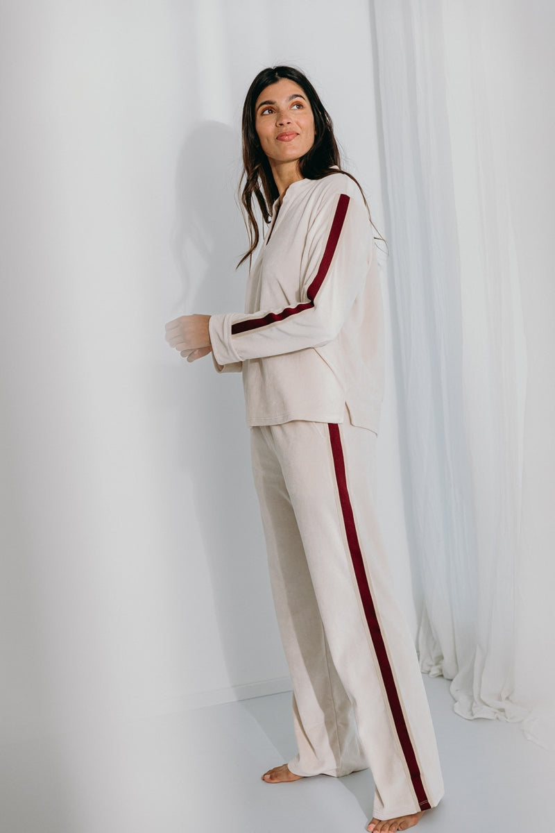 Alice et Maman- Homewear Kate velours latte