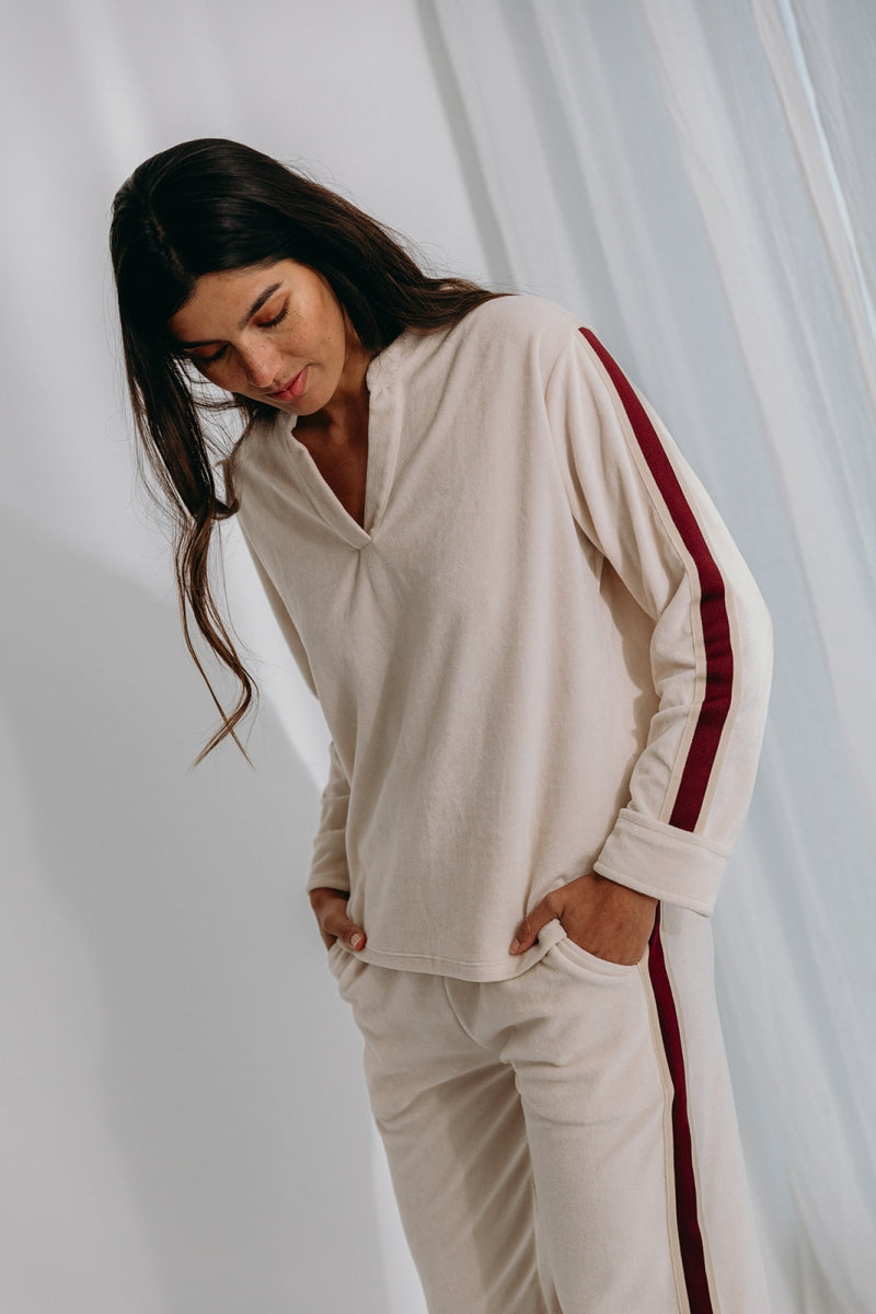 Alice et Maman- Homewear Kate velours latte