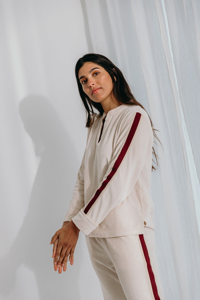 Alice et Maman- Homewear Kate velours latte