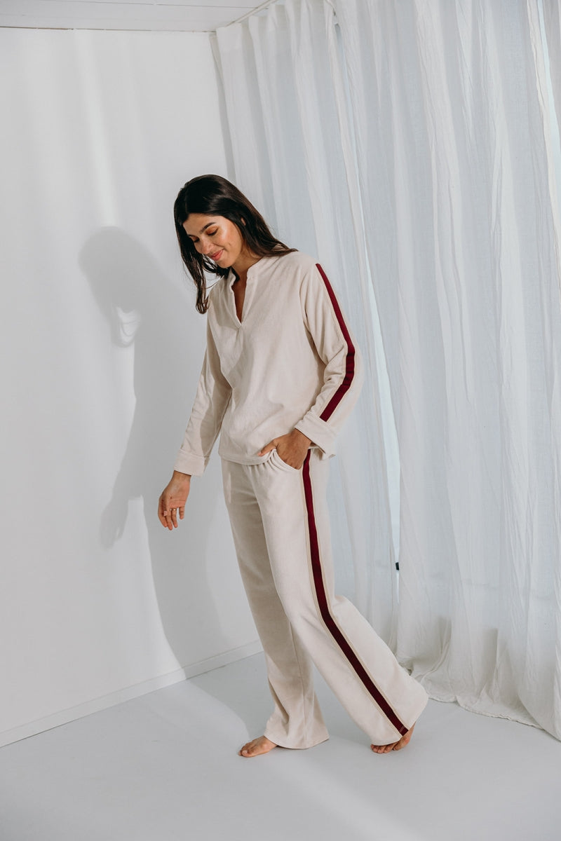 Alice et Maman- Homewear Kate velours latte