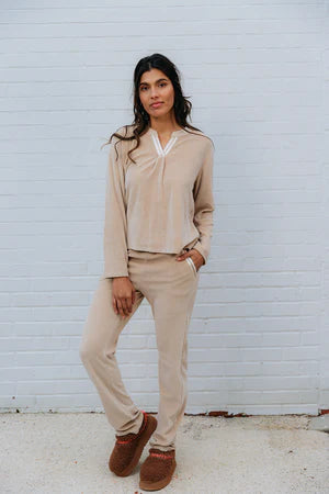 Alice et Maman- Homewear Irène Velours Sand