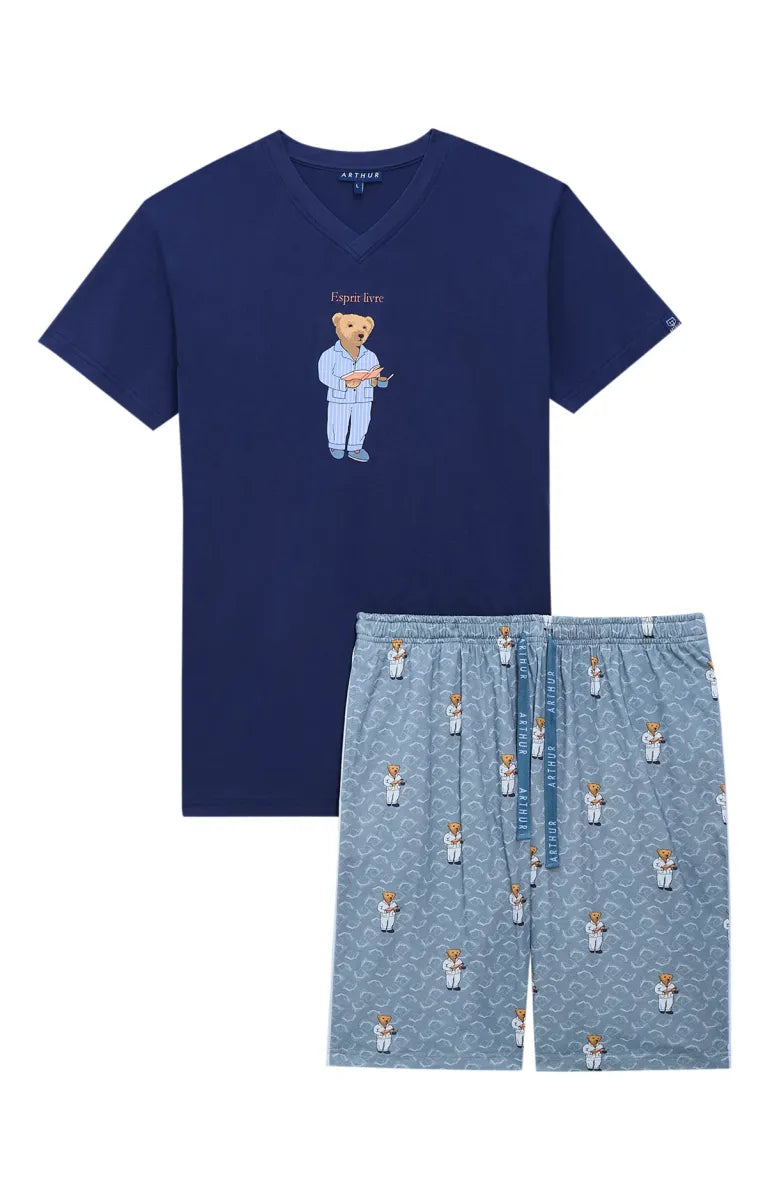 Arthur- Heren Bermuda Esprit Livre Marine