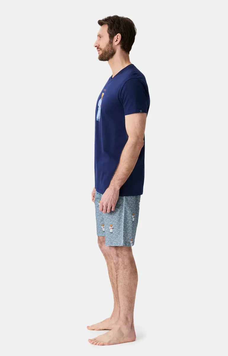 Arthur- Heren Bermuda Esprit Livre Marine