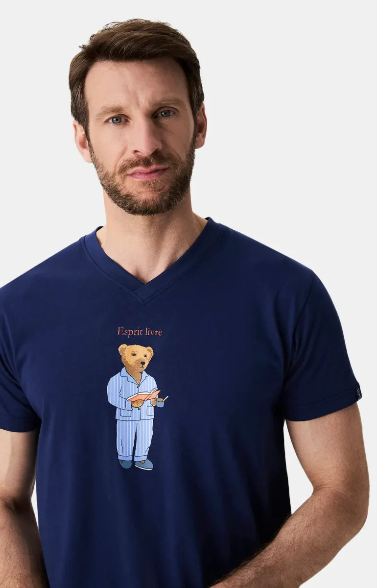 Arthur- Heren Bermuda Esprit Livre Marine