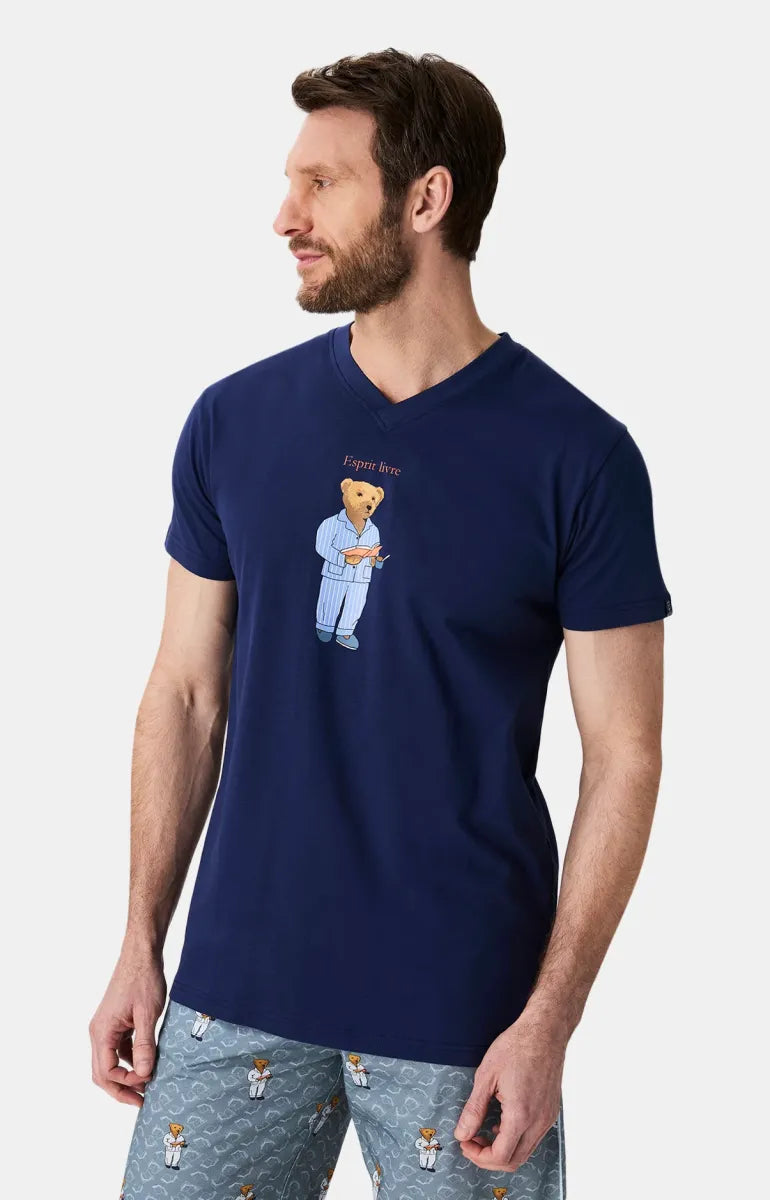 Arthur- Heren Bermuda Esprit Livre Marine