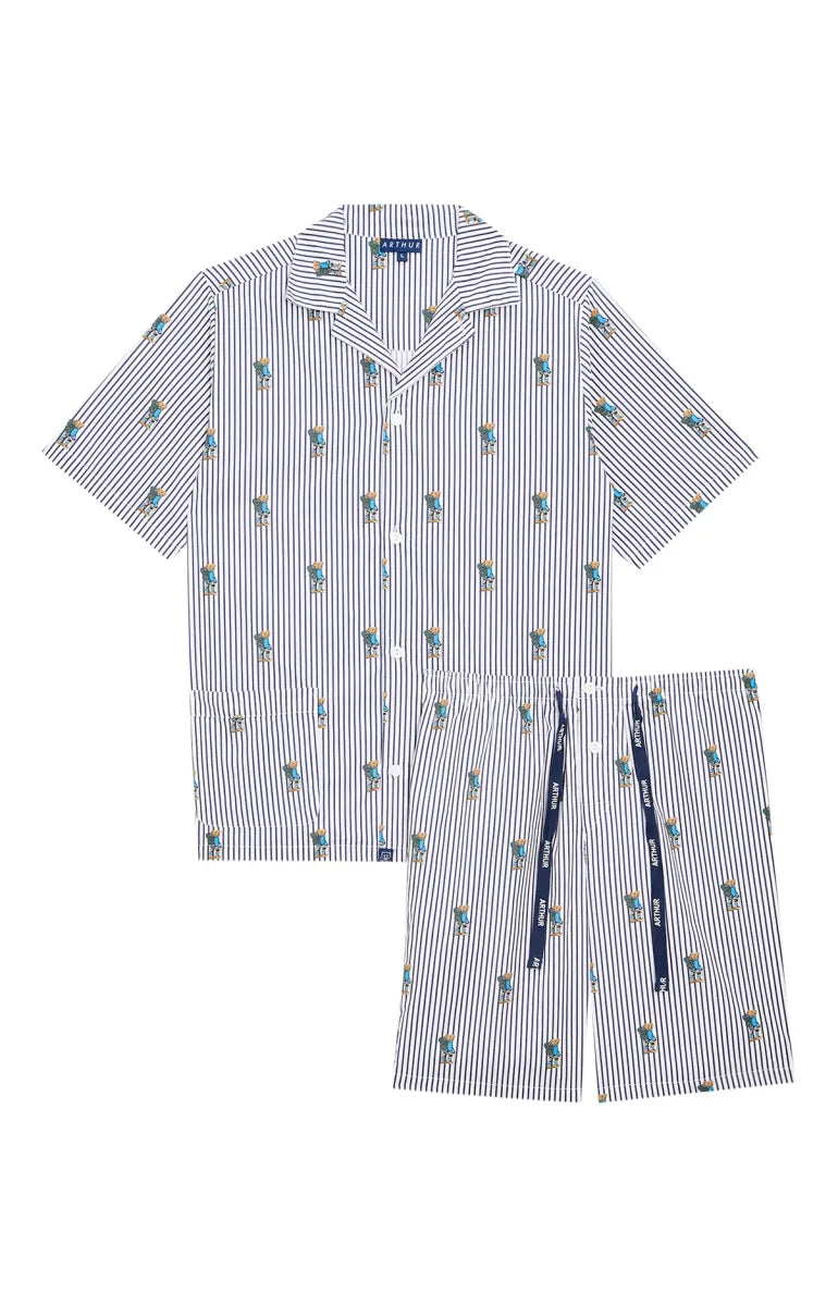 Arthur- Heren Pyjama kort knopen Randormeur