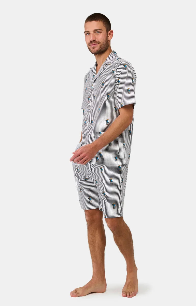Arthur- Heren Pyjama kort knopen Randormeur