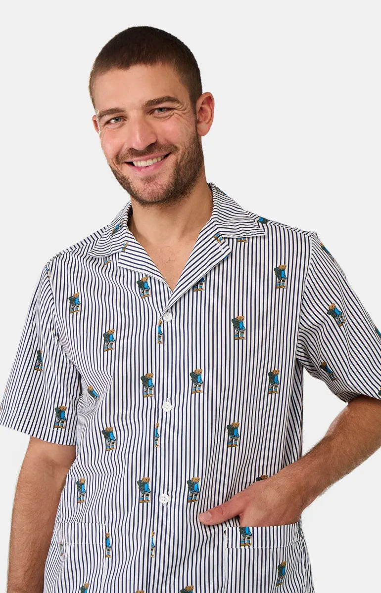 Arthur- Heren Pyjama kort knopen Randormeur
