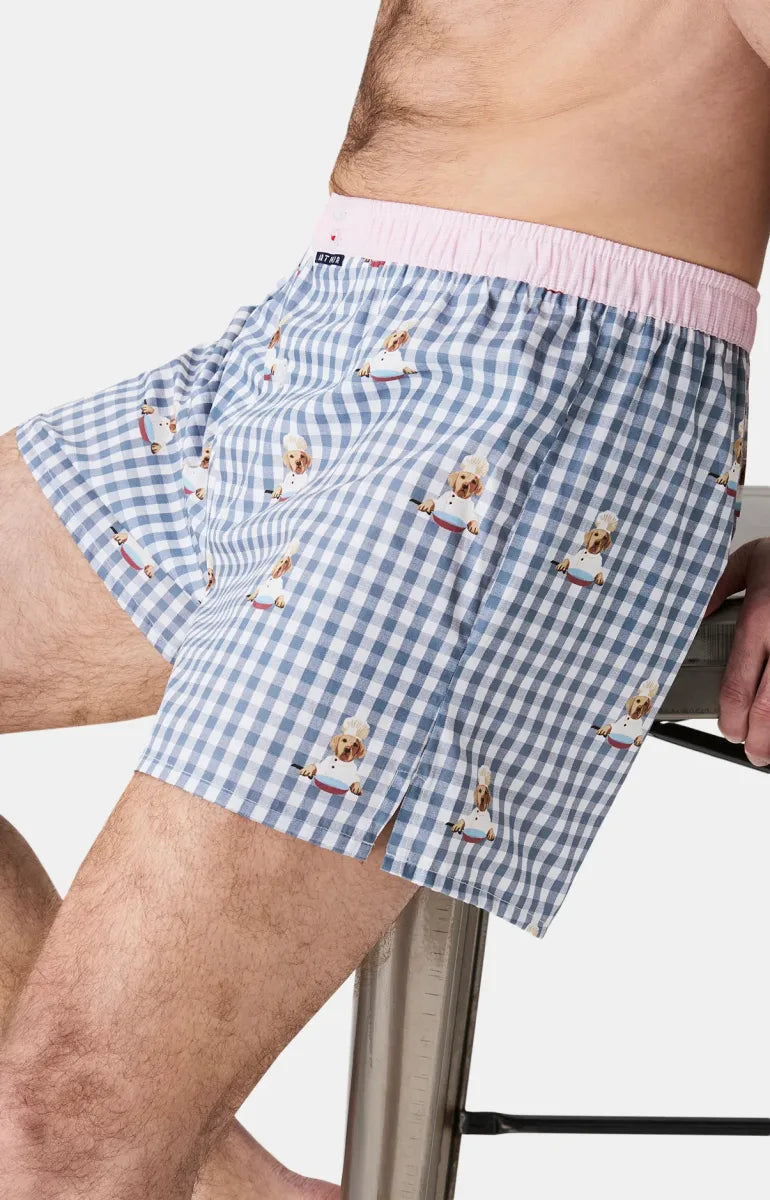 Arthur- Calecon Slip Heren Grijs Roze Chef hond