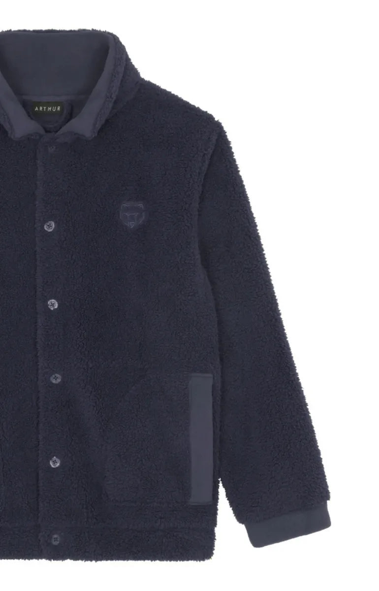 Arthur-Veste Polaire Double Face Marine