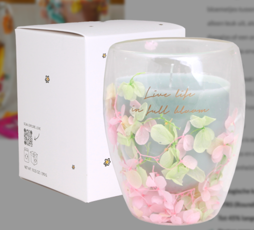 SOJAKAARS - theeglas Live Life Full Bloom-Jasmine