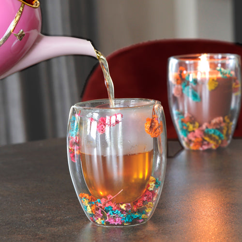 SOJAKAARS - theeglas FRIENDS & FLOWERS - Silky Tonka