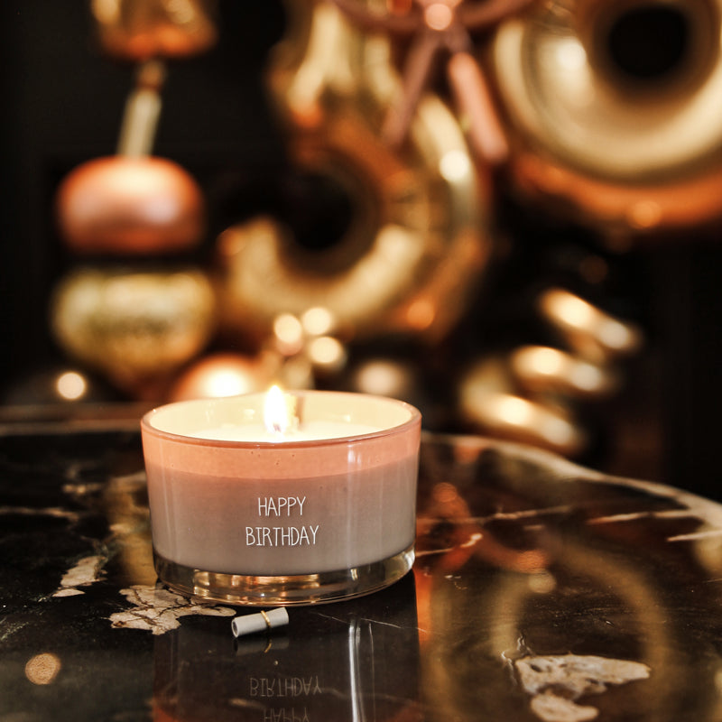 FLESSENPOST KAARS: HAPPY BIRTHDAY