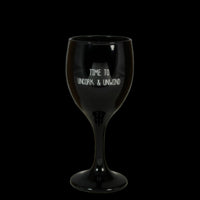 SOJAKAARS WIJNGLAS ZWART - UNCORK AND UNWIND