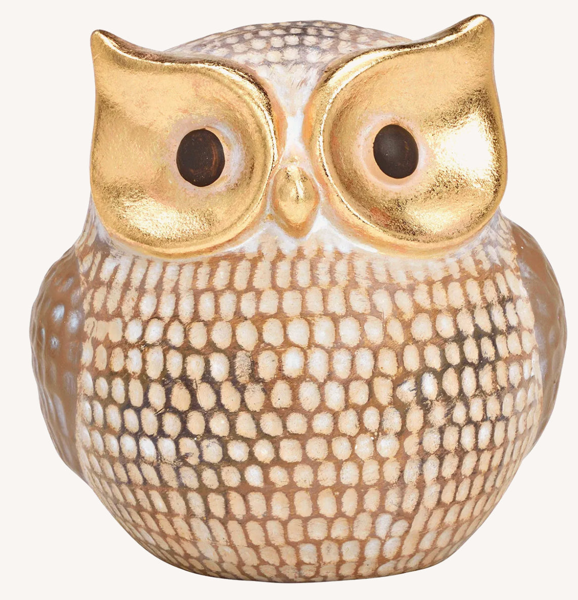 Uil van klei klein , B13 x D11 x H14cm