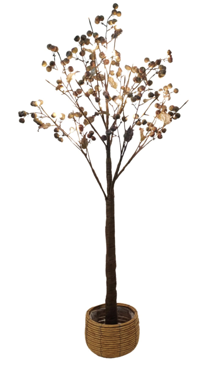 Decoratieboom 'Brown Blush', 48 LED, 137cm