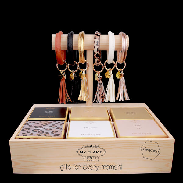 My Flame - Sleutelhanger Happy Home zwart