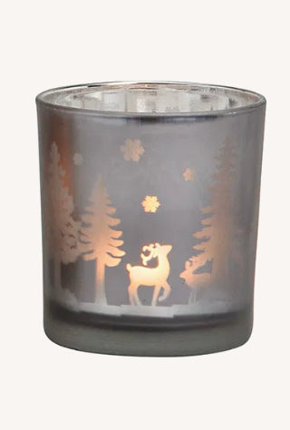 Windlicht X-mas Glas 7x8x7 cm